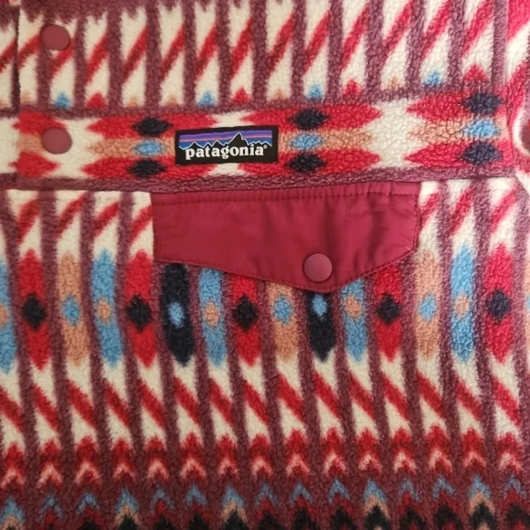 Patagonia Womens Aztec Print  Lightweight Synchilla® Snap-T® Pullover S - Picture 10 of 15